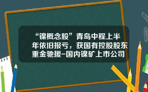“镍概念股”青岛中程上半年依旧报亏，获国有控股股东重金驰援-国内镍矿上市公司