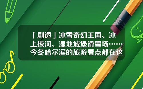 「剧透」冰雪奇幻王国、冰上拔河、湿地城堡滑雪场……今冬哈尔滨的旅游看点都在这儿了