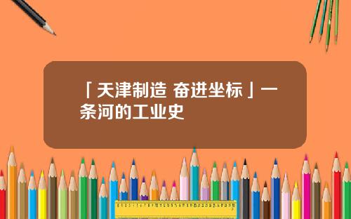 「天津制造 奋进坐标」一条河的工业史