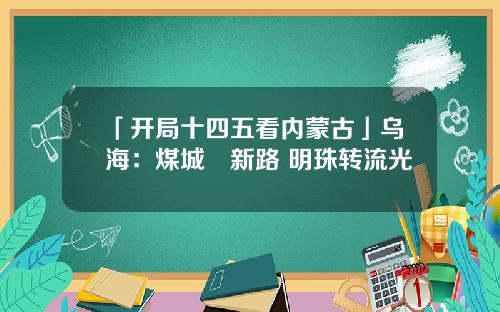 「开局十四五看内蒙古」乌海：煤城蹚新路 明珠转流光