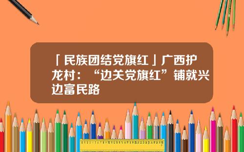 「民族团结党旗红」广西护龙村：“边关党旗红”铺就兴边富民路