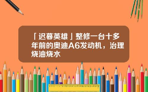 「迟暮英雄」整修一台十多年前的奥迪A6发动机，治理烧油烧水