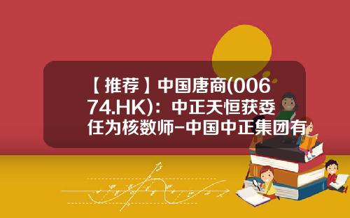 【推荐】中国唐商(00674.HK)：中正天恒获委任为核数师-中国中正集团有限公司股东