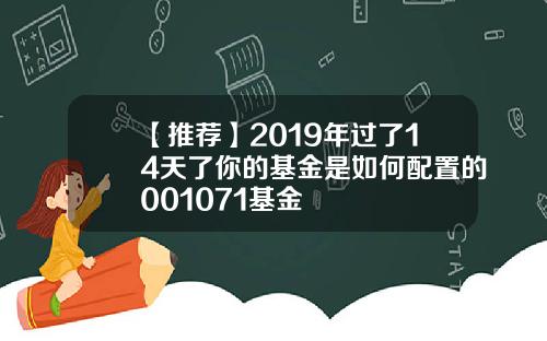 【推荐】2019年过了14天了你的基金是如何配置的001071基金