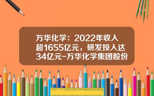 万华化学：2022年收入超1655亿元，研发投入达34亿元-万华化学集团股份有限公司