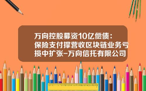 万向控股募资10亿偿债：保险支付撑营收区块链业务亏损中扩张-万向信托有限公司官网