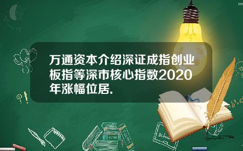 万通资本介绍深证成指创业板指等深市核心指数2020年涨幅位居.
