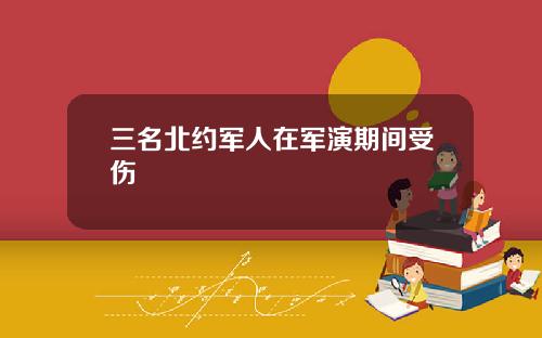 三名北约军人在军演期间受伤