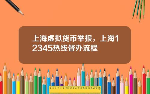 上海虚拟货币举报，上海12345热线督办流程