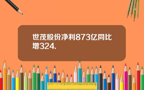 世茂股份净利873亿同比增324.