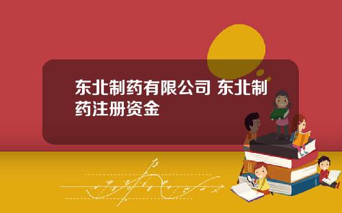 东北制药有限公司 东北制药注册资金