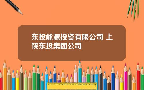 东投能源投资有限公司 上饶东投集团公司