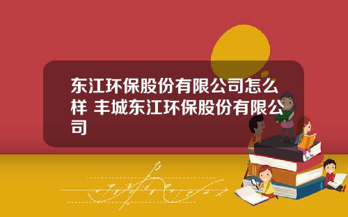 东江环保股份有限公司怎么样 丰城东江环保股份有限公司