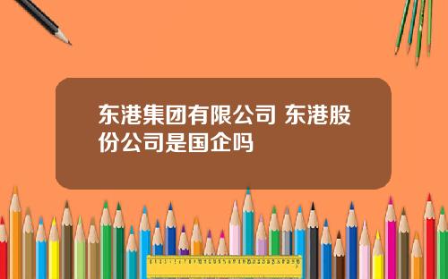 东港集团有限公司 东港股份公司是国企吗