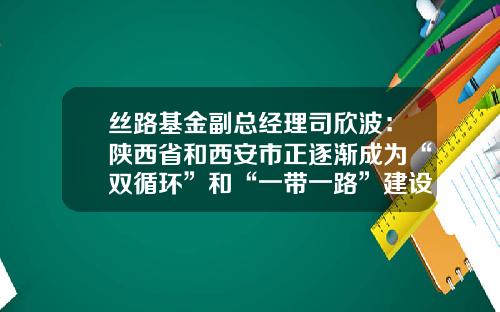 丝路基金副总经理司欣波：陕西省和西安市正逐渐成为“双循环”和“一带一路”建设战略重地-路丝基金