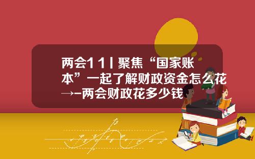 两会1+1丨聚焦“国家账本”一起了解财政资金怎么花→-两会财政花多少钱