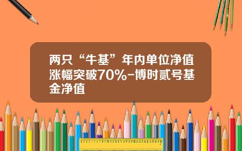 两只“牛基”年内单位净值涨幅突破70%-博时贰号基金净值