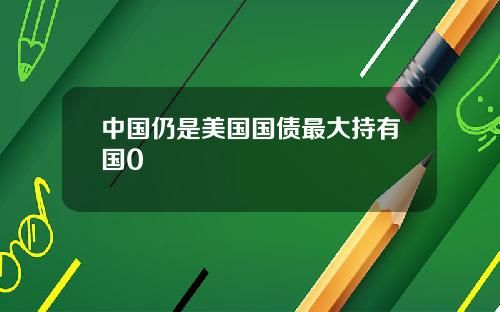 中国仍是美国国债最大持有国0