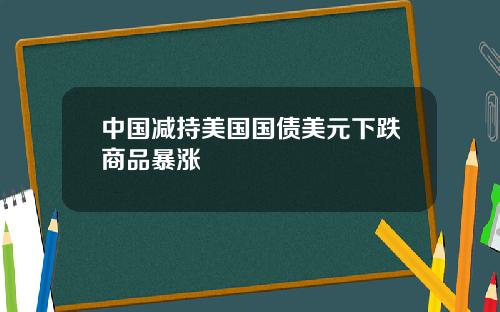 中国减持美国国债美元下跌商品暴涨