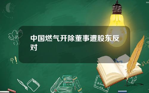 中国燃气开除董事遭股东反对