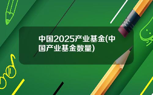 中国2025产业基金(中国产业基金数量)