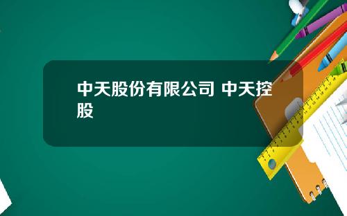 中天股份有限公司 中天控股