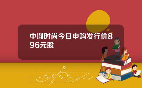 中胤时尚今日申购发行价896元股