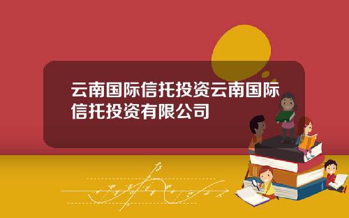云南国际信托投资云南国际信托投资有限公司