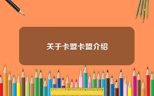 关于卡盟卡盟介绍