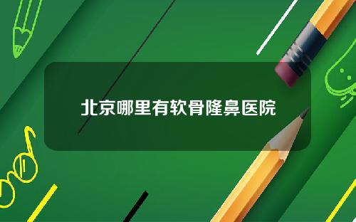 北京哪里有软骨隆鼻医院
