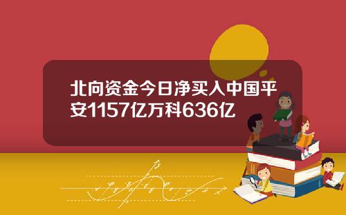 北向资金今日净买入中国平安1157亿万科636亿
