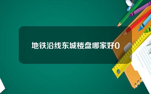 地铁沿线东城楼盘哪家好0