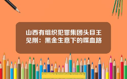 山西有组织犯罪集团头目王见刚：黑金生意下的喋血路