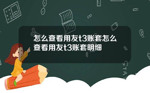 怎么查看用友t3账套怎么查看用友t3账套明细