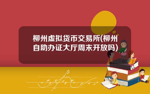 柳州虚拟货币交易所(柳州自助办证大厅周末开放吗)