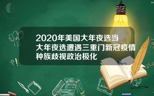 2020年美国大年夜选当大年夜选遭遇三重门新冠疫情种族歧视政治极化