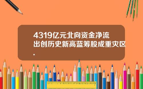 4319亿元北向资金净流出创历史新高蓝筹股成重灾区.