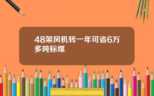 48架风机转一年可省6万多吨标煤