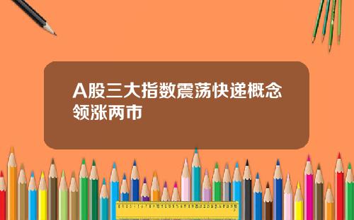 A股三大指数震荡快递概念领涨两市