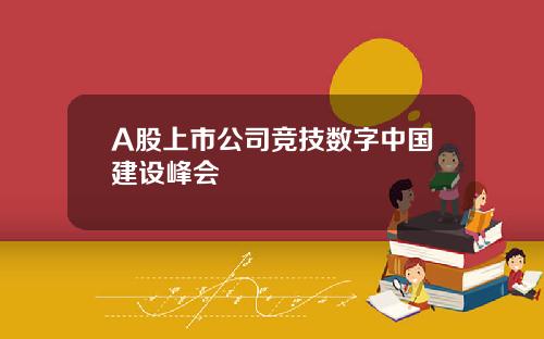 A股上市公司竞技数字中国建设峰会