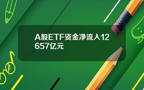 A股ETF资金净流入12657亿元