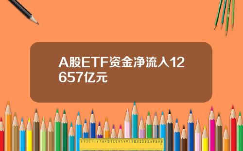 A股ETF资金净流入12657亿元