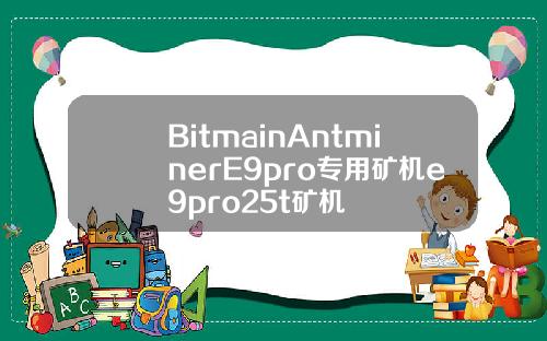 BitmainAntminerE9pro专用矿机e9pro25t矿机