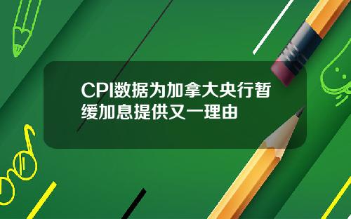 CPI数据为加拿大央行暂缓加息提供又一理由