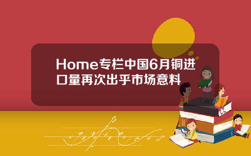 Home专栏中国6月铜进口量再次出乎市场意料
