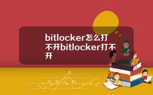 bitlocker怎么打不开bitlocker打不开