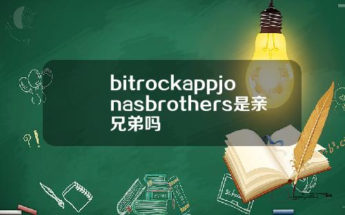 bitrockappjonasbrothers是亲兄弟吗
