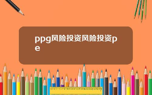 ppg风险投资风险投资pe