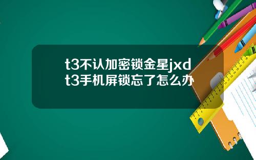 t3不认加密锁金星jxdt3手机屏锁忘了怎么办