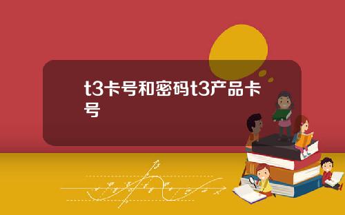 t3卡号和密码t3产品卡号